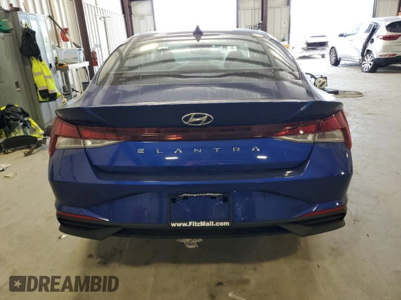 2023 Hyundai Elantra SE with VIN KMHLL4AG9PU594965, listed as a Copart auction lot 62406545 with 21,594 mi miles and Salvage title. Bid and sale history available at DreamBid. Image 6.