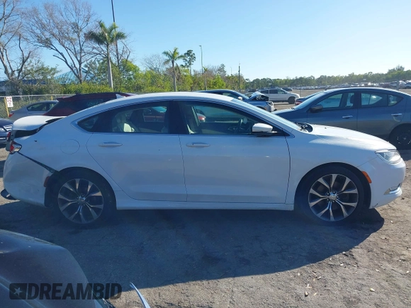 2016 Chrysler 200 C with VIN 1C3CCCCB0GN134012, listed as a IAAI auction lot 41427127 with 125,145 mi miles. Bid and sale history available at carsss.com. Image 13.