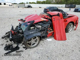 2002 Chevrolet Corvette with VIN 1G1YY22G325123372, listed as a Copart auction lot 68719554 with 0 mi miles and Salvage Title. Bid and sale history available at carsss.com. Image 1.
