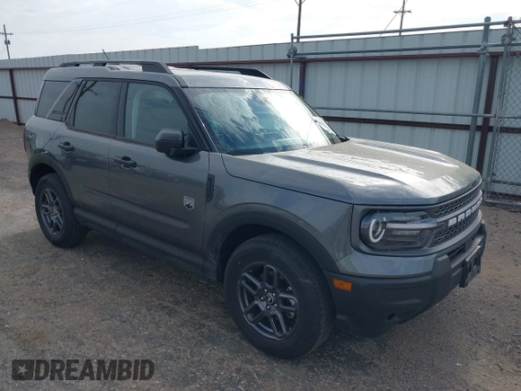 2025 Ford Bronco Sport Big Bend with VIN 3FMCR9BN0SRE29539, listed as a IAAI auction lot 42521680 with 8,402 mi miles and . Bid and sale history available at DreamBid. Image 1.