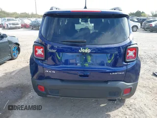 2020 Jeep Renegade Limited with VIN ZACNJBD14LPL70106, listed as a IAAI auction lot 40635517 with 46,987 mi miles and . Bid and sale history available at DreamBid. Image 16.