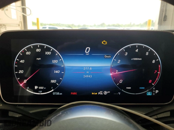 2024 Mercedes-Benz C 300 with VIN W1KAF4GB8RR186869, listed as a Copart auction lot 60545895 with 24,943 mi miles and Clean title. Bid and sale history available at DreamBid. Image 9.
