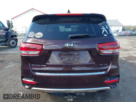 2016 Kia Sorento SX with VIN 5XYPKDA58GG002304, listed as a IAAI auction lot 41990332 with 132,025 mi miles. Bid and sale history available at carsss.com. Image 16.