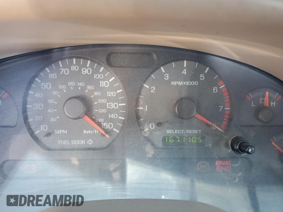 2002 Ford Mustang GT Deluxe with VIN 1FAFP45X62F162398, listed as a Copart auction lot 63150934 with 167,110 mi miles and Salvage title. Bid and sale history available at DreamBid. Image 9.