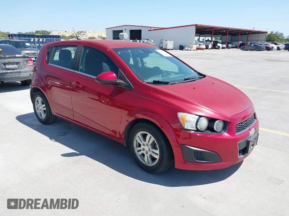 2013 Chevrolet Sonic LT with VIN 1G1JC6SG1D4198054, listed as a IAAI auction lot 41982708 with 157,789 mi miles. Bid and sale history available at carsss.com. Image 1.