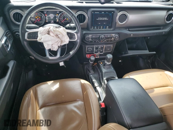 2020 Jeep Wrangler Unlimited Rubicon with VIN 1C4HJXFN2LW218258, listed as a Copart auction lot 55951655 with 64,588 mi miles and Non repairable. Bid and sale history available at DreamBid. Image 8.