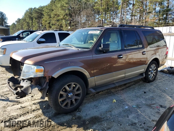 2011 Ford Expedition Max XLT with VIN 1FMJK1J50BEF00126, listed as a Copart auction lot 57623245 with 216,481 mi miles and Salvage title. Bid and sale history available at DreamBid. Image 1.