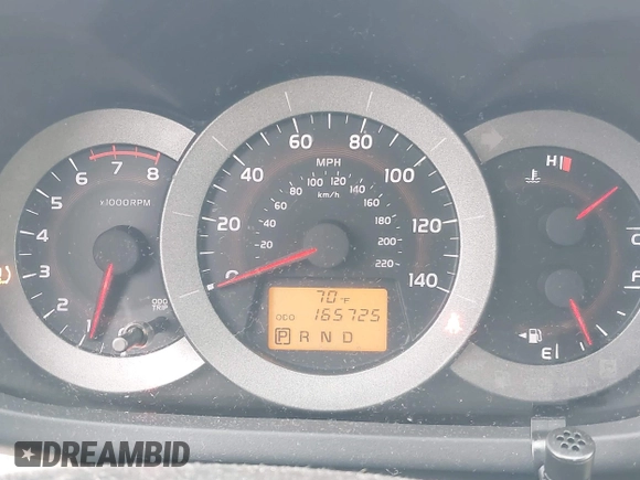 2009 Toyota RAV4 with VIN JTMBF33V195016336, listed as a IAAI auction lot 41963489 with 165,718 mi miles. Bid and sale history available at carsss.com. Image 7.
