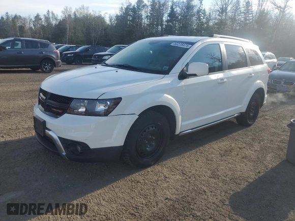 2017 Dodge Journey Crossroad Plus with VIN 3C4PDDGG3HT623222, listed as a Copart auction lot 55228475 with 120,447 mi miles and Salvage title. Bid and sale history available at DreamBid. Image 1.