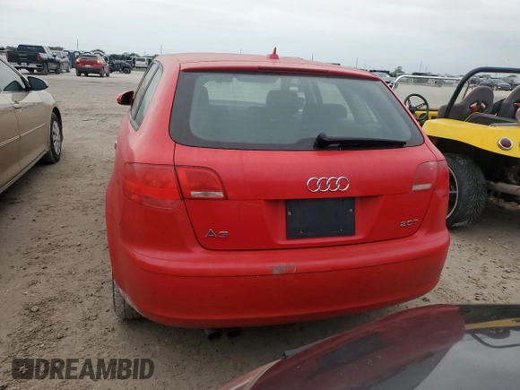 2008 Audi A3 with VIN WAUNF78P38A148371, listed as a Copart auction lot 76619424 with 0 mi miles and Salvage Title. Bid and sale history available at carsss.com. Image 6.
