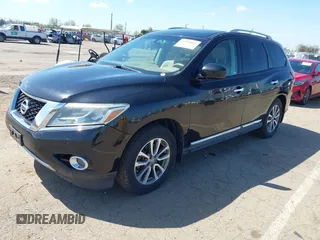 2014 Nissan Pathfinder SL z VIN 5N1AR2MM7EC613043, wystawiony jako IAAI lot #41948802 z przebiegiem 149 642 mil mil oraz . Historia ofert i sprzedaży dostępna na DreamBid. Obrazek 2.