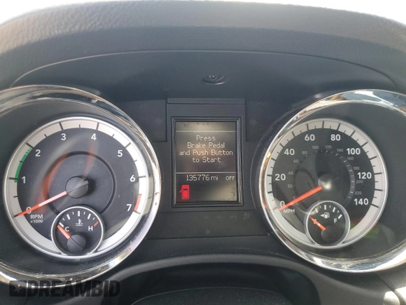 2013 Dodge Durango Citadel with VIN 1C4RDJEG4DC676544, listed as a Copart auction lot 57597015 with 135,776 mi miles and Salvage title. Bid and sale history available at DreamBid. Image 9.