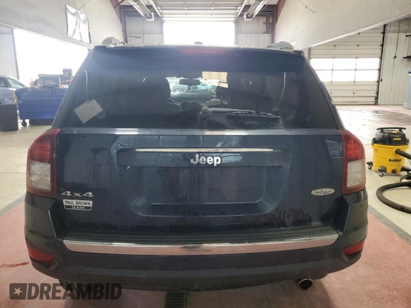 2016 Jeep Compass High Altitude Edition with VIN 1C4NJDEB7GD730026, listed as a Copart auction lot 53608505 with 67,386 mi miles and Salvage Title. Bid and sale history available at carsss.com. Image 6.