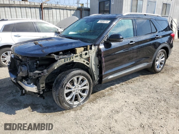 2021 Ford Explorer Limited with VIN 1FMSK7FH3MGB03608, listed as a Copart auction lot 75038174 with 80,254 mi miles and Salvage Title. Bid and sale history available at carsss.com. Image 1.