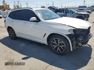 2024 BMW X3 xDrive30i with VIN WBX57DP07RN289427, listed as a Copart auction lot 52605805 with 7,040 mi miles and Salvage Title. Bid and sale history available at DreamBid. Image 4.