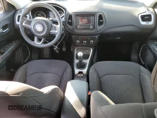 2017 Jeep Compass Sport with VIN 3C4NJCAB1HT672619, listed as a Copart auction lot 87966095 with 89,870 mi miles and Clean Title. Bid and sale history available at carsss.com. Image 8.