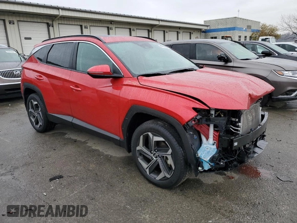 2023 Hyundai Tucson SEL with VIN 5NMJFCAE2PH256990, listed as a Copart auction lot 84214894 with 17,697 mi miles and Salvage title. Bid and sale history available at DreamBid. Image 4.
