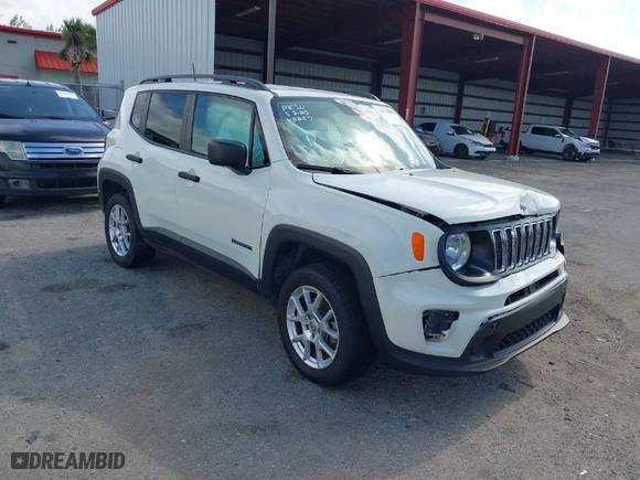 2019 Jeep Renegade Sport with VIN ZACNJBAB9KPK19872, listed as a IAAI auction lot 36614598 with 77,925 mi miles. Bid and sale history available at carsss.com. Image 1.