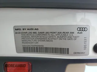 2023 Audi A5 Sportback S line Premium z VIN WAUDACF5XPA046455, wystawiony jako Copart lot #75923694 z przebiegiem 13 480 mil mil oraz Szkoda całkowita • Salvage title. Historia ofert i sprzedaży dostępna na DreamBid. Obrazek 15.