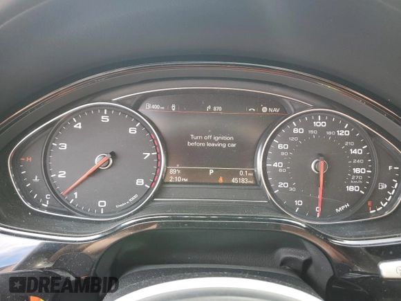 2018 Audi A8 z VIN WAU44AFD0JN000586, wystawiony jako Copart lot #73373174 z przebiegiem 45 183 mil mil oraz Szkoda całkowita • Salvage title. Historia ofert i sprzedaży dostępna na DreamBid. Obrazek 9.