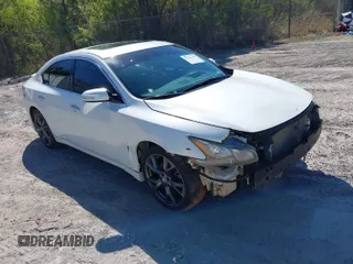 2013 Nissan Maxima S with VIN 1N4AA5APXDC838864, listed as a IAAI auction lot 41884167 with 167,328 mi miles and . Bid and sale history available at DreamBid. Image 1.