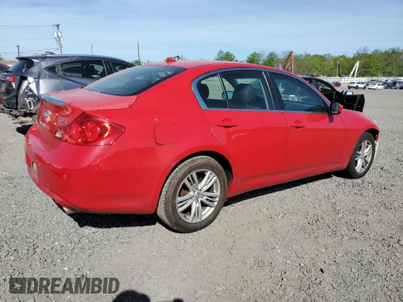 2013 Infiniti G37 x with VIN JN1CV6AR7DM351231, listed as a Copart auction lot 54956005 with 181,784 mi miles and Salvage Title. Bid and sale history available at carsss.com. Image 3.