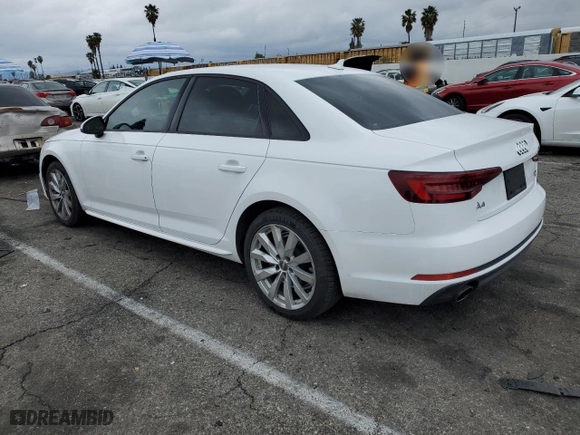 2018 Audi A4 Premium with VIN WAUKMAF49JA048683, listed as a Copart auction lot 43836735 with 63,429 mi miles and Salvage Title. Bid and sale history available at carsss.com. Image 2.