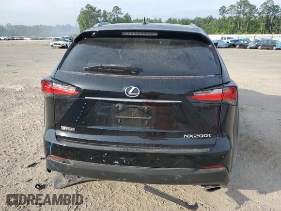 2015 Lexus NX 200t with VIN JTJYARBZXF2001781, listed as a Copart auction lot 55645565 with 104,426 mi miles and Clean title. Bid and sale history available at DreamBid. Image 6.
