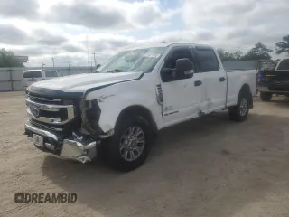 2020 Ford F-250 XL with VIN 1FT7W2AT5LED61961, listed as a Copart auction lot 57021755 with 90,256 mi miles and Salvage title. Bid and sale history available at DreamBid. Image 1.