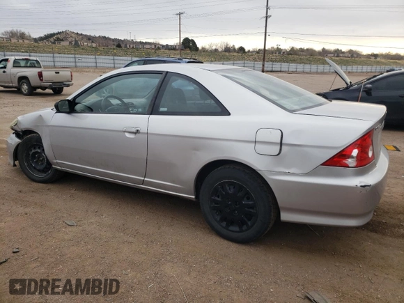 2005 Honda Civic LX with VIN 1HGEM22515L068975, listed as a Copart auction lot 52055435 with 206,058 mi miles and Salvage Title. Bid and sale history available at DreamBid. Image 2.
