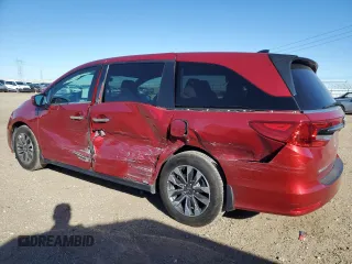 2022 Honda Odyssey EX-L with VIN 5FNRL6H70NB062087, listed as a Copart auction lot 46378875 with 69,965 mi miles and Salvage Title. Bid and sale history available at DreamBid. Image 2.