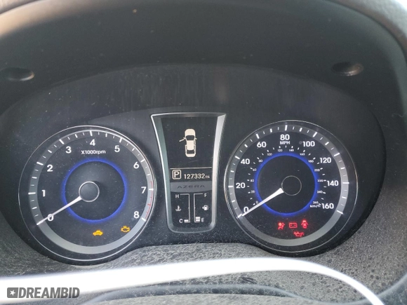 2013 Hyundai Azera with VIN KMHFG4JG9DA259915, listed as a Copart auction lot 42802445 with 127,332 mi miles and Clean Title. Bid and sale history available at carsss.com. Image 9.