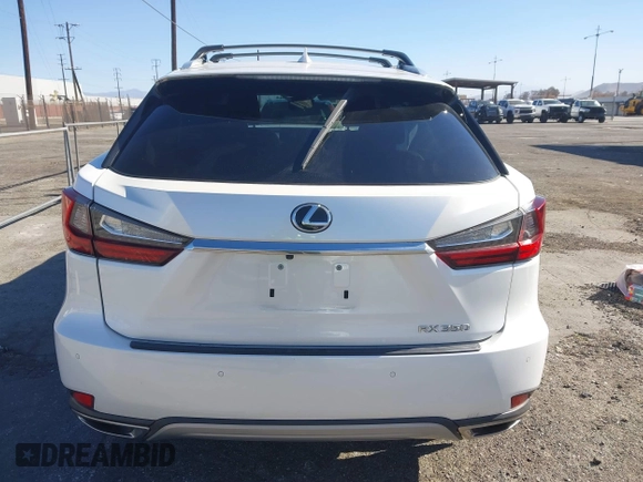 2022 Lexus RX with VIN 2T2HZMAA1NC232512, listed as a IAAI auction lot 41375711 with 27,599 mi miles. Bid and sale history available at carsss.com. Image 16.