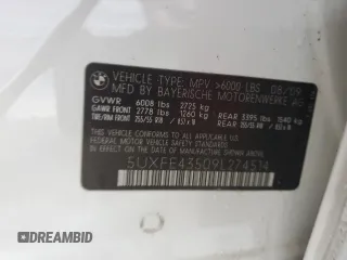 2009 BMW X5 30i with VIN 5UXFE43509L274514, listed as a Copart auction lot 52904665 with 152,387 mi miles and Clean Title. Bid and sale history available at carsss.com. Image 13.