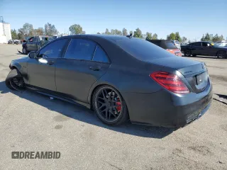 2019 Mercedes-Benz S-Class AMG S 63 with VIN WDDUG8JB3KA449249, listed as a Copart auction lot 47116915 with 60,756 mi miles and Salvage Title. Bid and sale history available at carsss.com. Image 2.
