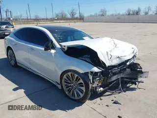 2018 Lexus LS with VIN JTHB51FFXJ5006029, listed as a IAAI auction lot 41765195 with 37,084 mi miles. Bid and sale history available at carsss.com. Image 1.
