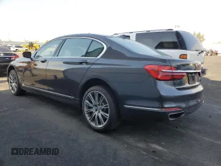 2019 BMW 7 Series 740i with VIN WBA7E2C52KB217153, listed as a Copart auction lot 65205835 with 61,981 mi miles and Clean title. Bid and sale history available at DreamBid. Image 2.