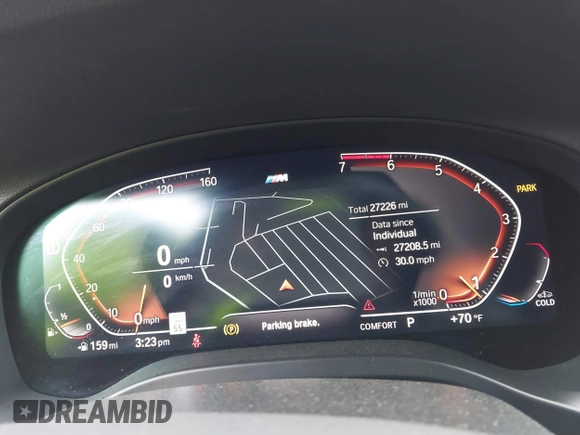 2023 BMW X4 xDrive30i z VIN 5UX33DT01P9P86340, wystawiony jako IAAI lot #42113558 z przebiegiem 27 226 mil mil oraz . Historia ofert i sprzedaży dostępna na DreamBid. Obrazek 7.
