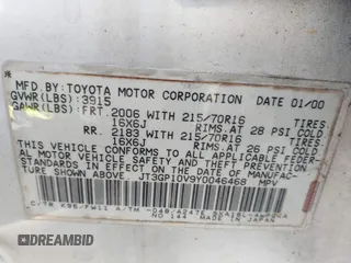 2000 Toyota RAV4 with VIN JT3GP10V9Y0046468, listed as a IAAI auction lot 41864553 with 286,660 mi miles and . Bid and sale history available at DreamBid. Image 9.