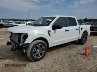 2024 Ford F-150 STX with VIN 1FTEW2KP0RFA29373, listed as a Copart auction lot 44813665 with 11,206 mi miles and Salvage Title. Bid and sale history available at carsss.com. Image 1.