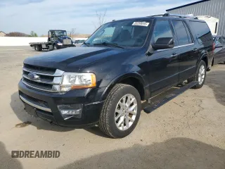 2017 Ford Expedition Max Limited z VIN 1FMJK2AT5HEA75855, wystawiony jako Copart lot #55259255 z przebiegiem 131 620 mil mil oraz Czysty tytuł • Clean title. Historia ofert i sprzedaży dostępna na DreamBid. Obrazek 1.