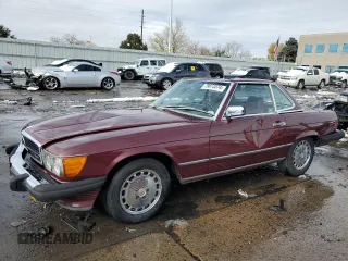 1986 Mercedes-Benz 560 with VIN WDBBA48D5GA051128, listed as a Copart auction lot 79873374 with 119,909 mi miles and Clean Title. Bid and sale history available at carsss.com. Image 1.