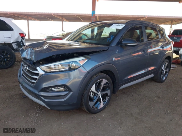 2017 Hyundai Tucson Value with VIN KM8J33A27HU460429, listed as a IAAI auction lot 41681076 with 95,178 mi miles. Bid and sale history available at carsss.com. Image 17.