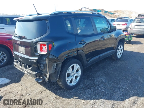 2018 Jeep Renegade Limited with VIN ZACCJBDB7JPG72036, listed as a IAAI auction lot 41845402 with 22,626 mi miles and . Bid and sale history available at DreamBid. Image 4.