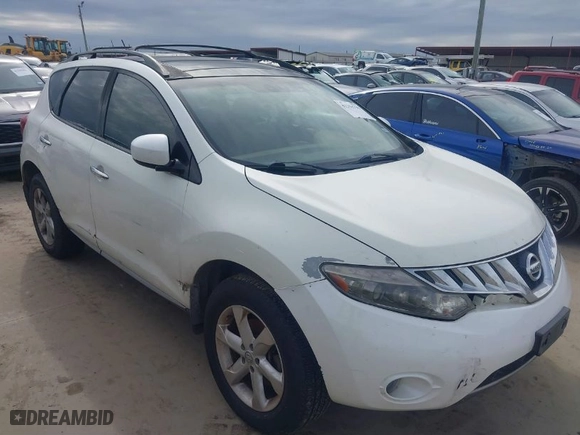 2009 Nissan Murano S with VIN JN8AZ18U69W012370, listed as a IAAI auction lot 41333790 with 186,798 mi miles. Bid and sale history available at carsss.com. Image 1.