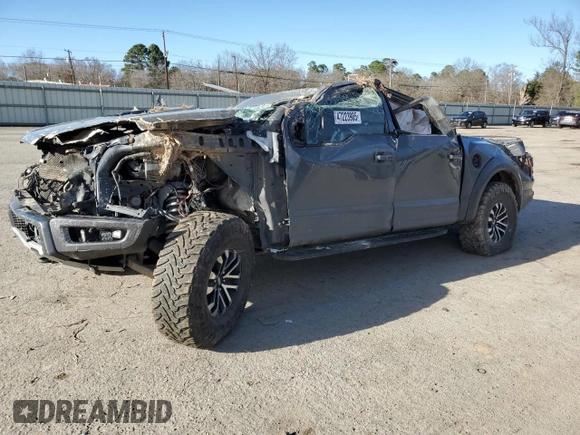 2020 Ford F-150 Raptor with VIN 1FTFW1RG5LFA08708, listed as a Copart auction lot 47223985 with 107,683 mi miles and Salvage Title. Bid and sale history available at carsss.com. Image 1.