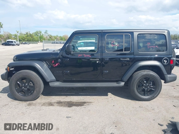 2023 Jeep Wrangler Willys with VIN 1C4HJXDN1PW634763, listed as a IAAI auction lot 41689202 with 23,369 mi miles and . Bid and sale history available at DreamBid. Image 14.