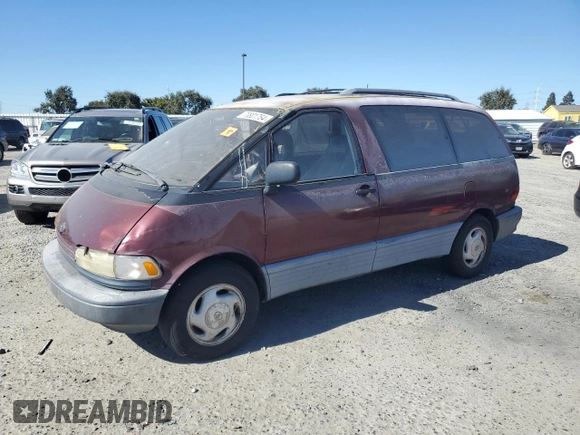 1993 Toyota Previa LE z VIN JT3AC12R9P1079223, wystawiony jako Copart lot #70801764 z przebiegiem 268 462 mil mil oraz Czysty tytuł • Clean title. Historia ofert i sprzedaży dostępna na DreamBid. Obrazek 1.