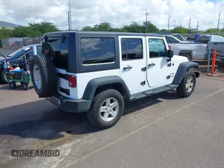 2016 Jeep Wrangler Unlimited Sport with VIN 1C4BJWDGXGL238558, listed as a IAAI auction lot 41670076 with 81,816 mi miles and . Bid and sale history available at DreamBid. Image 4.
