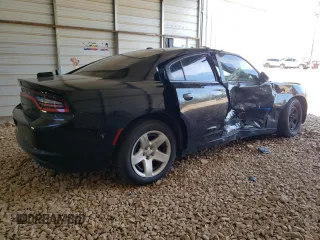 2019 Dodge Charger Police with VIN 2C3CDXAT2KH592510, listed as a Copart auction lot 47038855 with 79,147 mi miles and Salvage title. Bid and sale history available at DreamBid. Image 3.